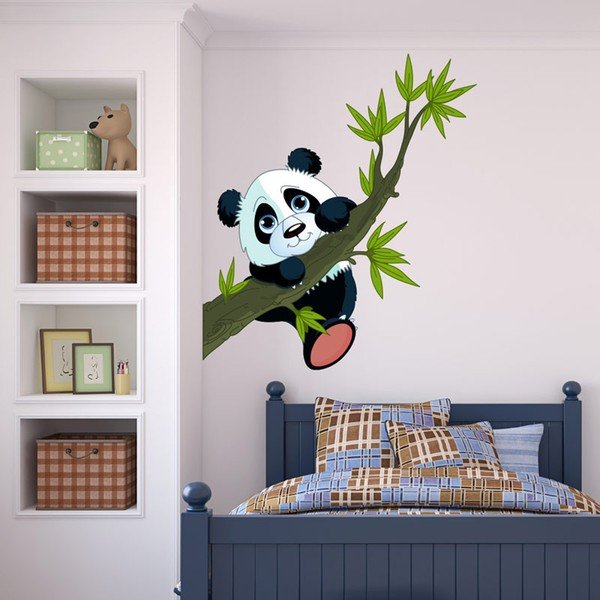 Sienas aplikācija Ambiance Panda On Branches-image-1