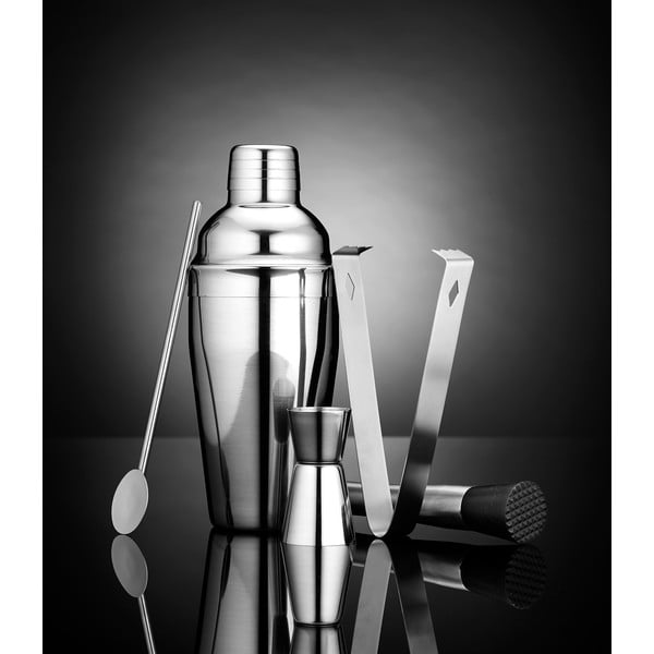 Nerūsējošā tērauda bāra šeikeris ar piederumiem Aurora – Ladelle-image-1