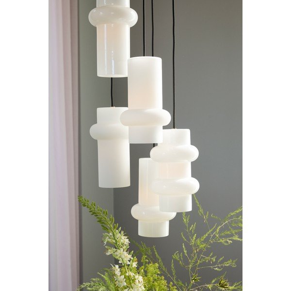 Balta stikla piekaramā lampa ø 15 cm Pilule – Hübsch-image-2