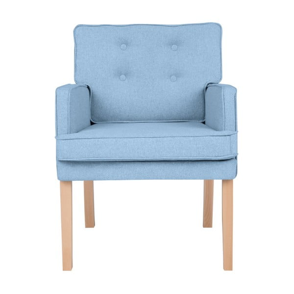 Gaiši zils krēsls ar roku Micadoni Home Mista