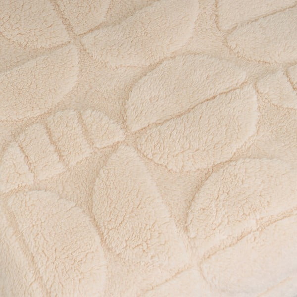 Bēšs mikroplīša pleds 130x160 cm Mid Century – Casa Selección-image-2