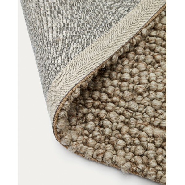 Bēšs vilnas paklājs 200x300 cm Lubrin – Kave Home-image-4