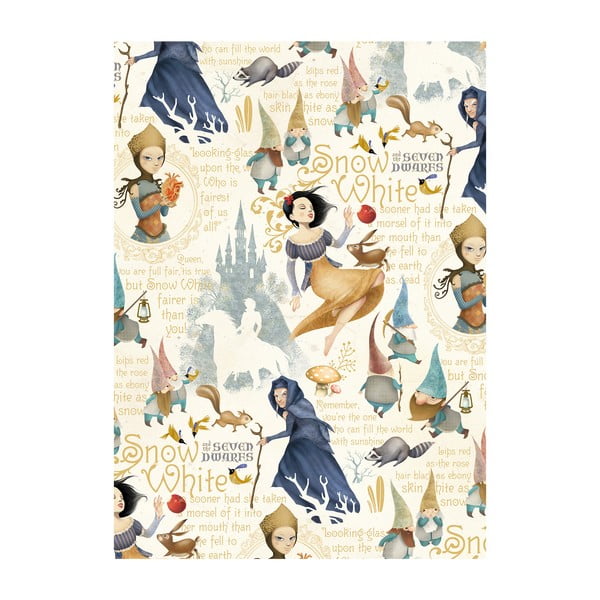 A5 izmēra piezīmju blociņš ar pildspalvu 50 lappuses Snow White – Kartos-image-1