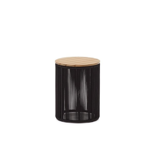 Apaļš dārza kafijas galdiņš ar akācijas koka galda virsmu ø 40 cm Dandara – Kave Home
