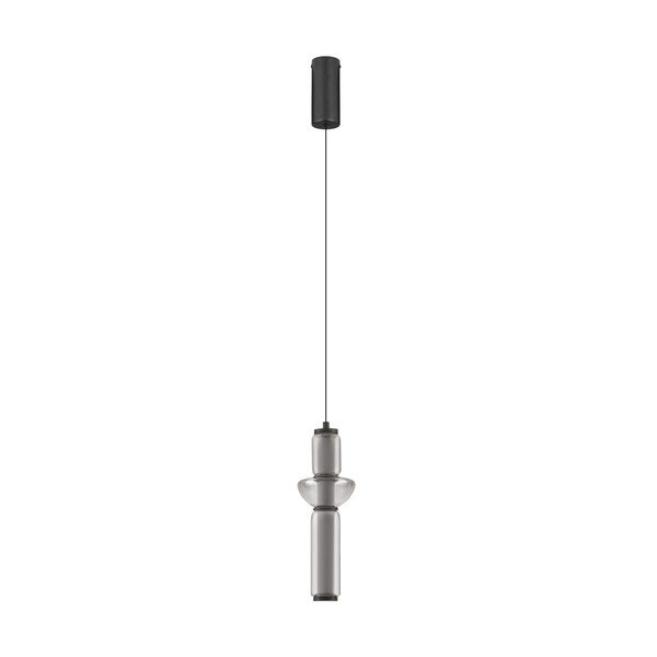 Pelēka stikla LED piekaramā lampa ar regulējamu spilgtumu ø 12 cm Ulon – Nova Luce