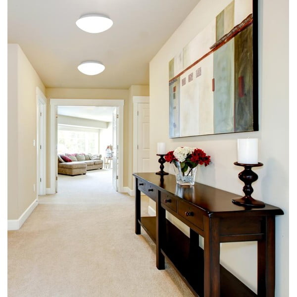 Balta griestu lampa ar stikla abažūru ø 17,5 cm Nina – Candellux Lighting-image-1