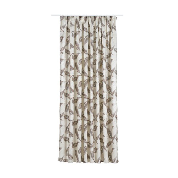 Brūns/krēmkrāsas aizkars 210x245 cm Nydia – Mendola Fabrics-image-2