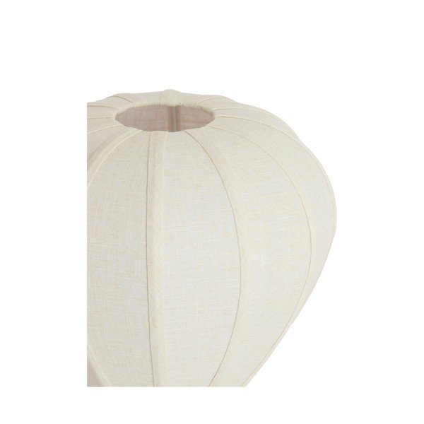 Krēmkrāsas metāla galda lampa ar auduma abažūru (augstums 36 cm) Kyzo – Light & Living-image-3