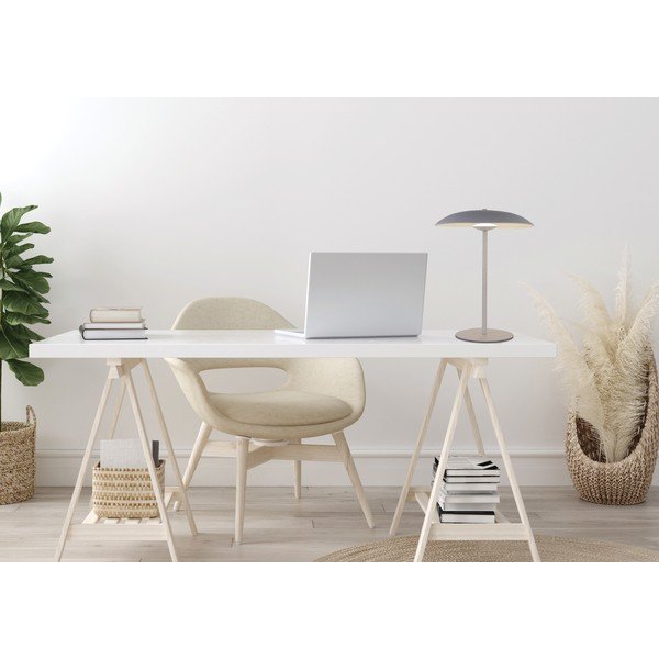 Balta LED galda lampa ar metāla abažūru (augstums 41 cm) Lund – Candellux Lighting-image-2