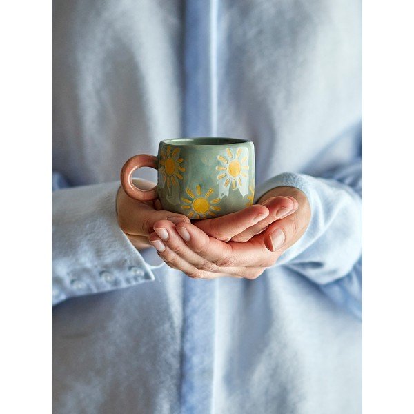 Gaiši zila keramikas bērnu krūze 110 ml Nini – Bloomingville-image-4