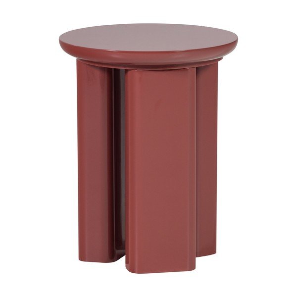 Spīdīgs apaļš sānu galdiņš ø 40 cm Orivo – WOOOD