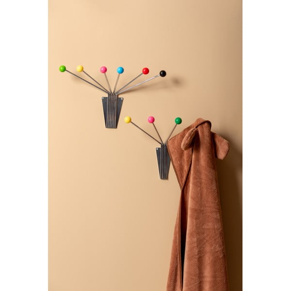 Sudraba krāsas metāla sienas pakaramais  Neptune  – PT LIVING-image-1