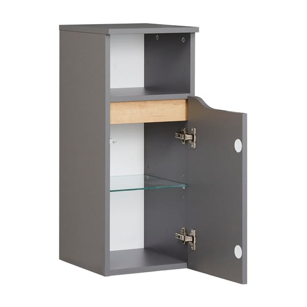 Pelēks zems vannas istabas skapītis 30x72 cm Set 357 - Pelipal-image-2