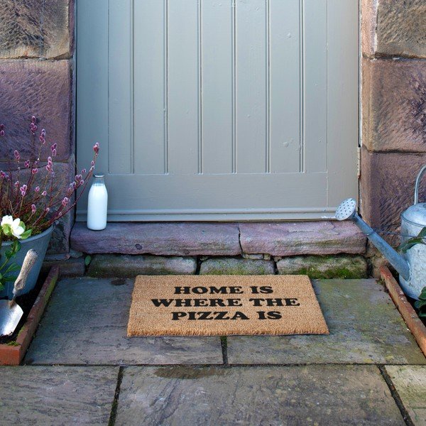 Kokosšķiedras kājslauķis 40x60 cm Home Is Where the Pizza Is – Artsy Doormats-image-4