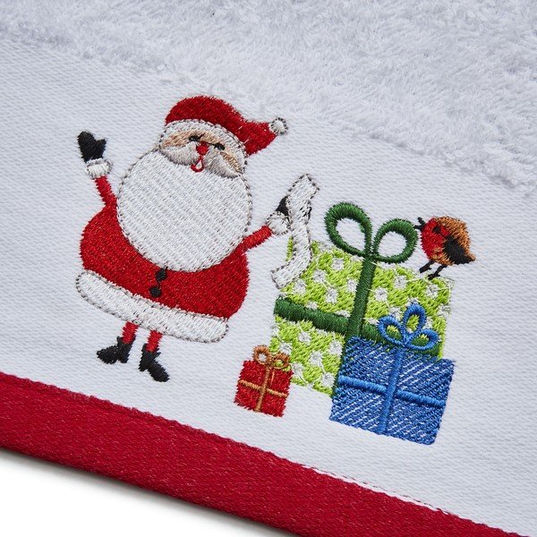 Sarkani/balti kokvilnas dvieļi (2 gab.) 40x60 cm Santa's Reindeers – Catherine Lansfield-image-3