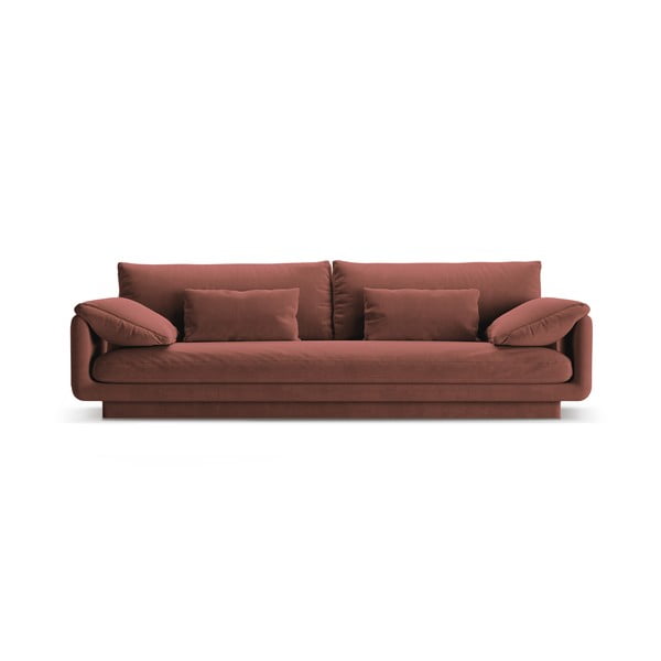 Rozā dīvāns no buklē auduma 250 cm Torino – Micadoni Home