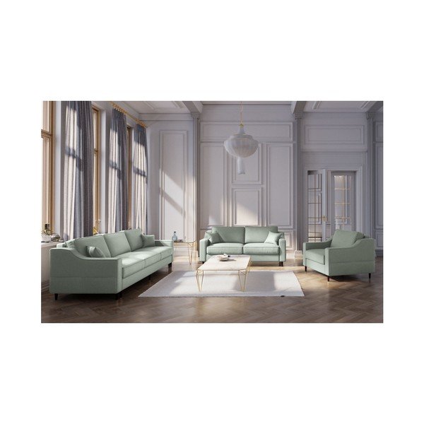 Piparmētru zaļš divvietīgs dīvāns Mazzini Sofas Narcisse-image-3