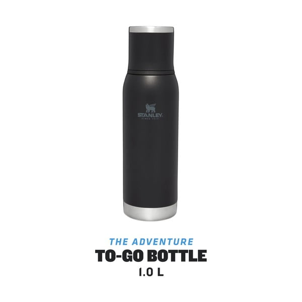Melns nerūsējošā tērauda termoss 1 l Adventure To-Go Black – Stanley-image-4