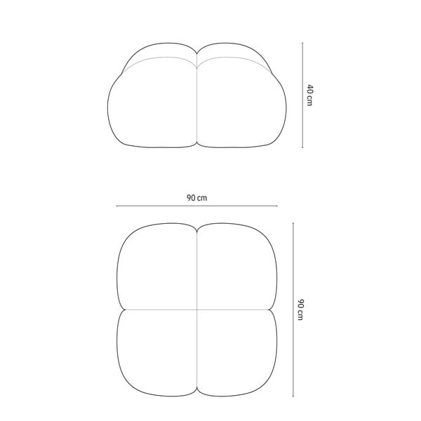 Pelēks kāju soliņš Loretto – Cosmopolitan Design-image-4