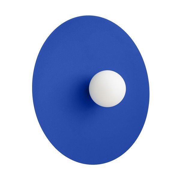 Tumši zila metāla sienas lampa ø 50 cm AKE – Thoro