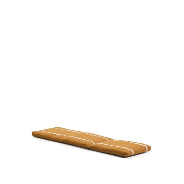 Oranžs dārza sēdekļa spilvens zviļņiem 50x175 cm Daila – Kave Home