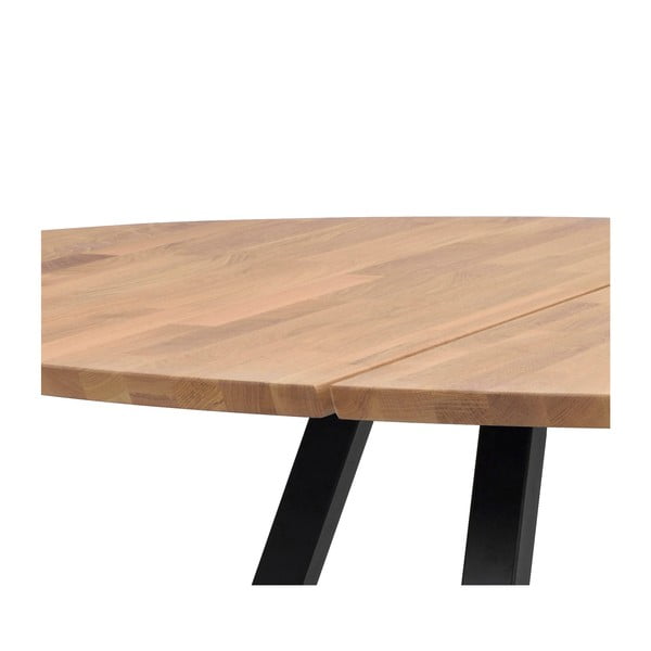 Apaļš ēdamgalds ar ozolkoka imitācijas virsmu 150x150 cm Carradale – Rowico-image-1