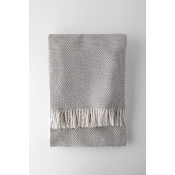 Gaiši pelēks pleds ar kokvilnu Euromant Zen, 140 x 160 cm