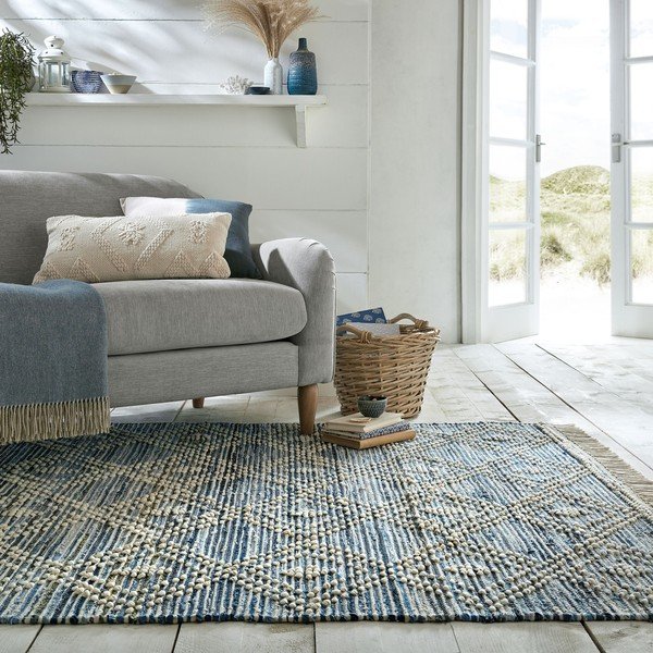 Zils kokvilnas paklājs Flair Rugs Lissie, 120 x 170 cm-image-4