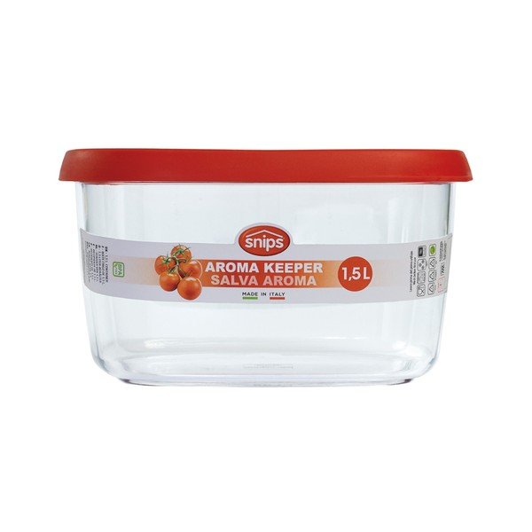 Sarkans pārtikas trauks Snips Snowflake, 1,5 l-image-1