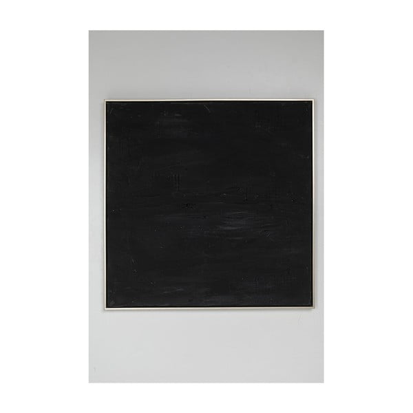Eļļas glezna Kare Dizains Abstrakts Deep Black, 80 x 80 cm