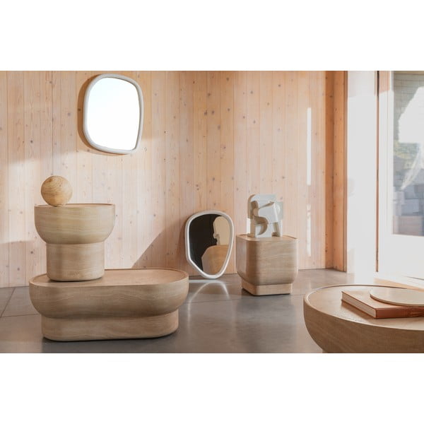 Dabīga toņa žurnālgaldiņš ar akmens imitāciju 50x100 cm Noble – Zuiver-image-2