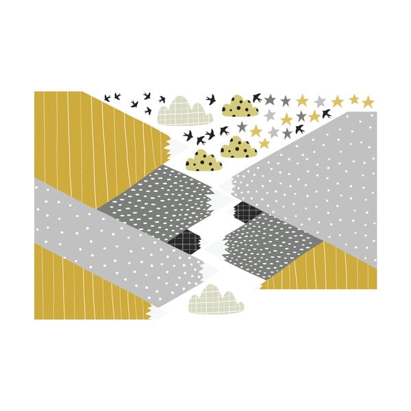 Sienas uzlīme Ambiance Giant Kid Sticker Scandinavian Mountains Henrika-image-2