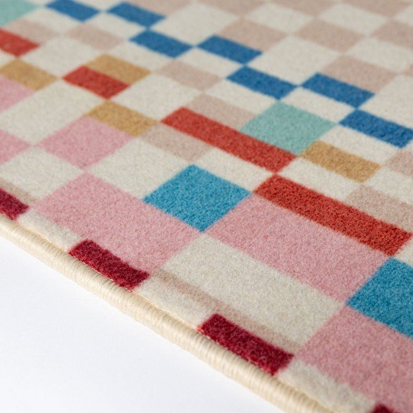 Paklājs no vilnas maisījuma 180x230 cm Checkered Border – Flair Rugs-image-4