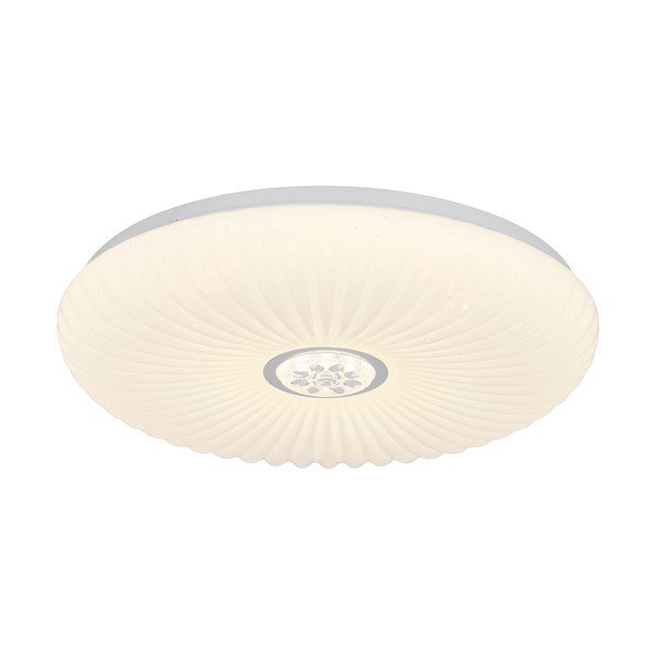 Balta LED griestu lampa ar tālvadību/ar regulējamu spilgtumu 38x38 cm Perola – Candellux Lighting-image-1