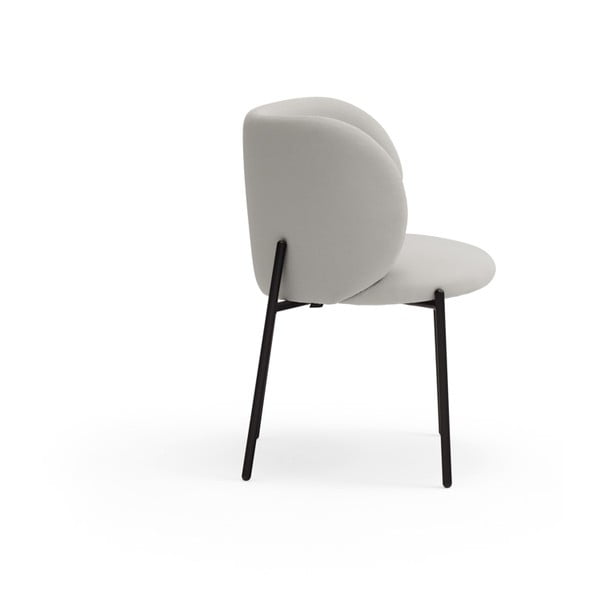 Gaiši pelēki polsterēti ēdamistabas krēsli (2 gab.) Mogi – Teulat-image-4