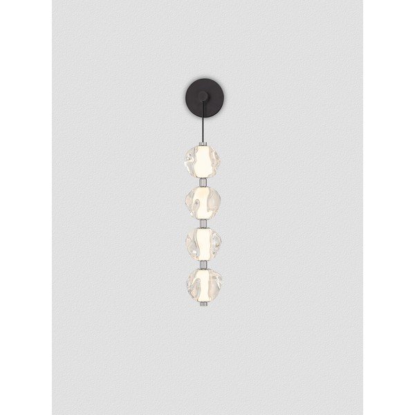 Matēti melna metāla LED sienas lampa Ifos – Nova Luce-image-3