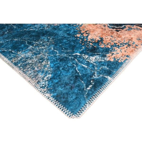 Zils/zelta krāsas paklājs 200x80 cm – Vitaus-image-2