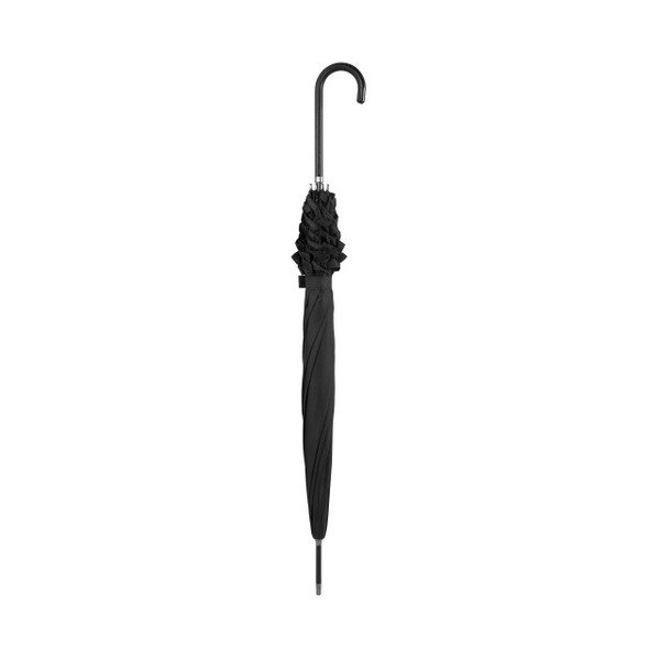 Melns kāzu lietussargs Ambiance Scallop, ⌀ 92 cm-image-1