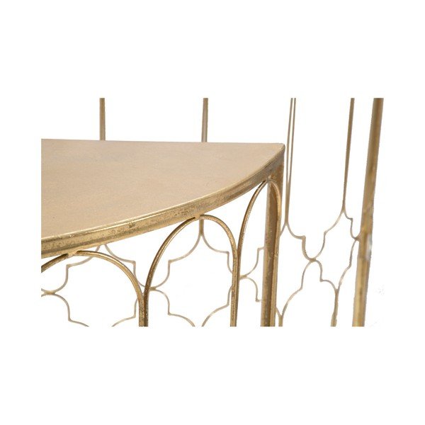2 konsoļu galdiņu komplekts ar zelta krāsas dizainu Mauro Ferretti Balconette-image-3
