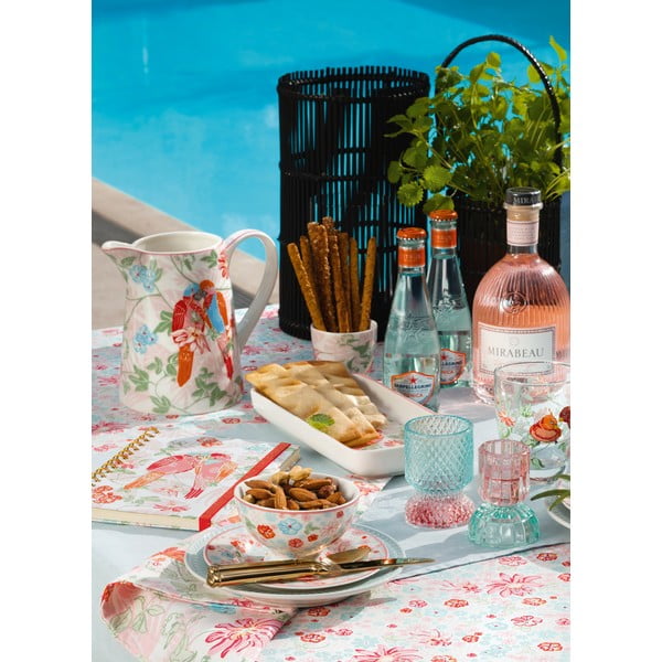 Rozā un zaļš stikla svečturis Green Gate-image-1