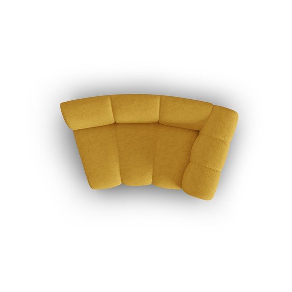 Dzeltens modulārais dīvāns (ar labo stūri) Lupine – Micadoni Home-image-4