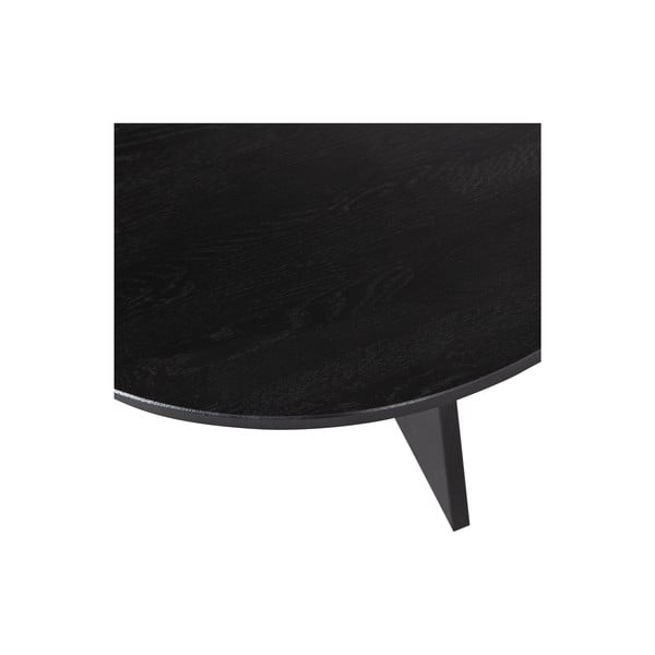 Melns apaļš žurnālgaldiņš ø 90 cm Fries – WOOOD-image-4
