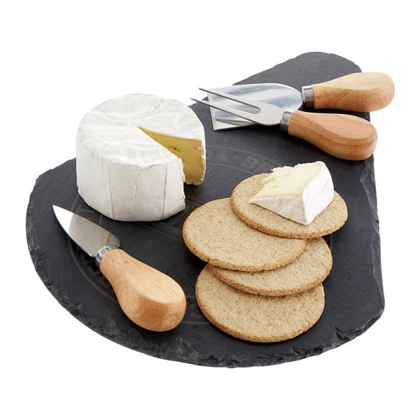 Servēšanas dēlis sieram un 3 naži – Premier Housewares-image-3