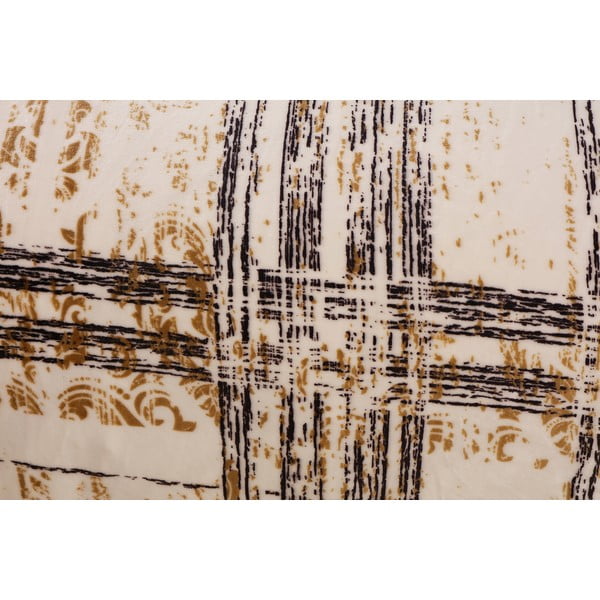 Melna/krēmkrāsas vienguļamā mikroplīša gultas veļa 140x200 cm Enrico – My House-image-2
