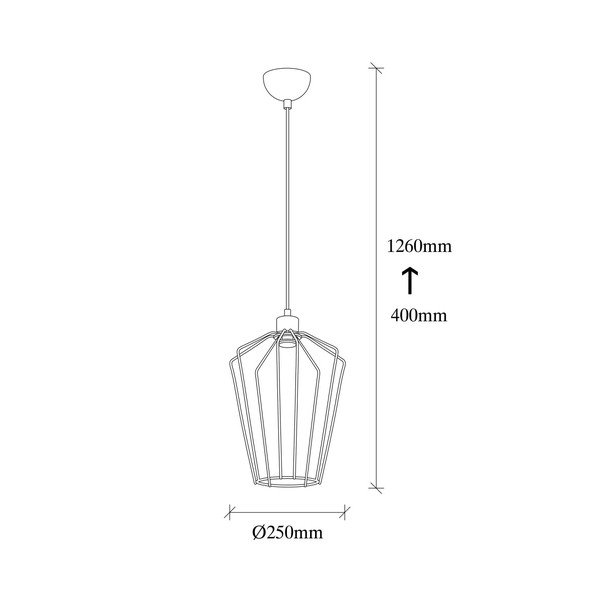 Melna metāla griestu lampa Opviq lights Desponia-image-3