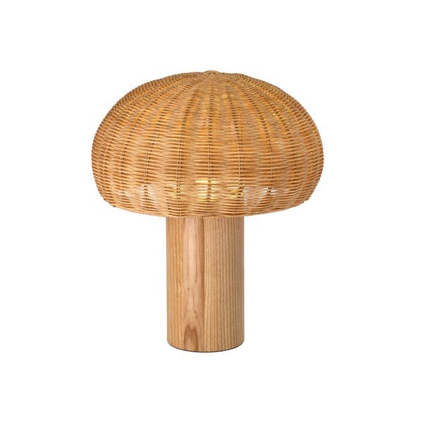 Dabīga toņa LED galda lampa no rotangpalmas (augstums 32 cm) – Villa Collection-image-1