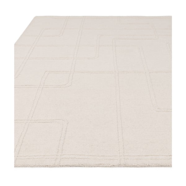 Krēmkrāsas ar rokām darināts vilnas paklājs 120x170 cm Ada – Asiatic Carpets-image-3