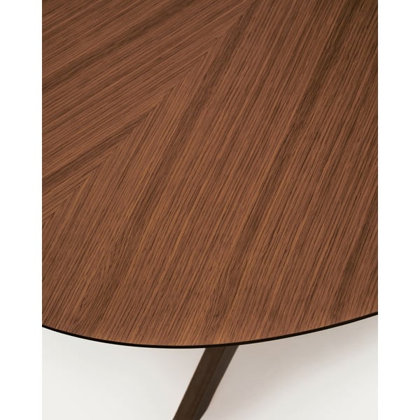 Ēdamgalds ar valrieksta koka imitācijas galda virsmu 110x180 cm Naanim – Kave Home-image-3