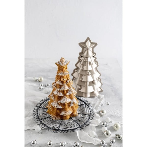 Bēša alumīnija cepšanas veidne Dr. Oetker White Christmas Baking, 16 x 26 cm-image-1