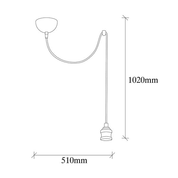 Zelta krāsas piekaramā lampa Kabluni – Opviq lights-image-3